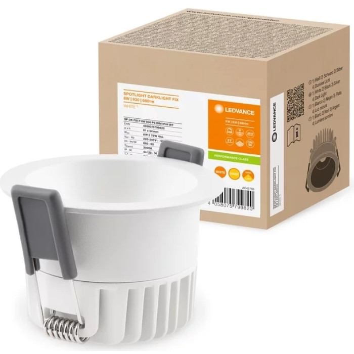 Светильник SP DK FIX P 8W 930 PS DIM IP44 WT, фото 6