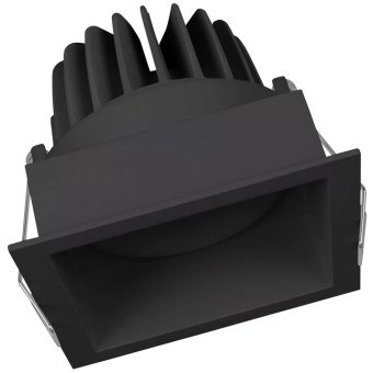 Светильник SP SQUARE DK ADJ 8W/3000K FL BK, фото 1