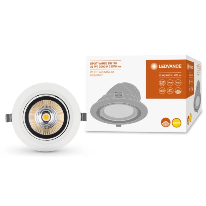 Спот SP VARIO DN170 35W/3000K 24DEG WT, фото 5