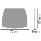Крепление для шинопровода TRUSYS FLEX END CAP LOW RAIL WT LEDV, фото 2
