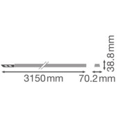 Шинопровод TRUSYS FLEX P RAIL 3000 5P WT LEDV, фото 4