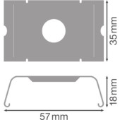 Крепление для шинопровода TRUSYS FLEX SURFACE CLIP LEDV, фото 2