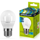 Лампочка LED-G45-7W-E27-4K, фото 1