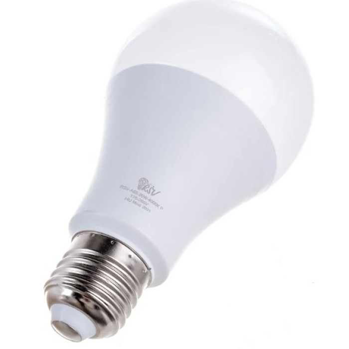 Лампочка RSV-A65-20W-4000K-E27 P, фото 3