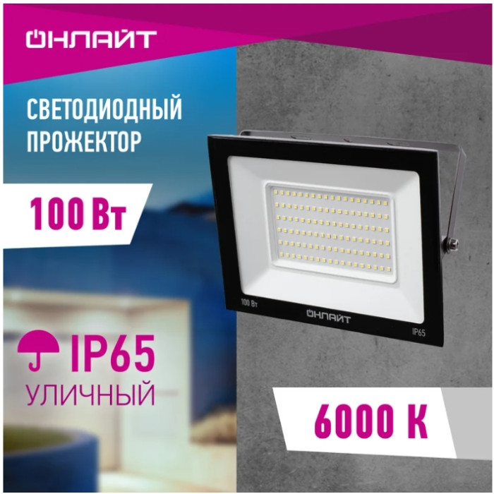 Прожектор 61948 OFL-100-6K-BL-IP65-LED, фото 2
