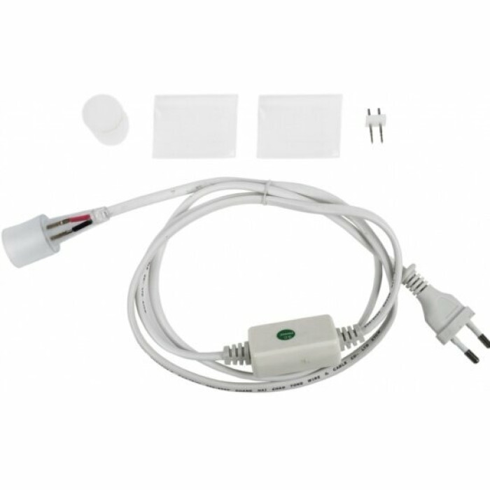 Сетевой шнур для гибкого неона 360 16 мм, 230 В 134-012, фото 1