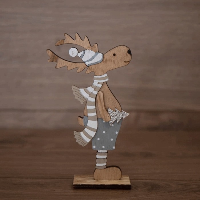 3D-фигура Деревянная фигурка «Рождественский Олень» 504-005, фото 1