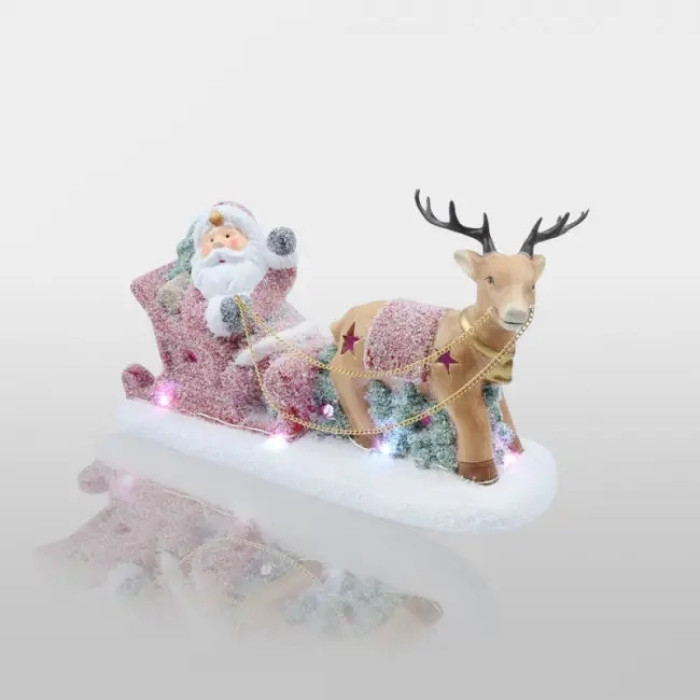 3D-фигура Керамическая фигурка «Дед Мороз в санях» 505-029, фото 2