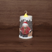 3D-фигура Керамическая фигурка «Свечка со снеговиком» 505-016, фото 1