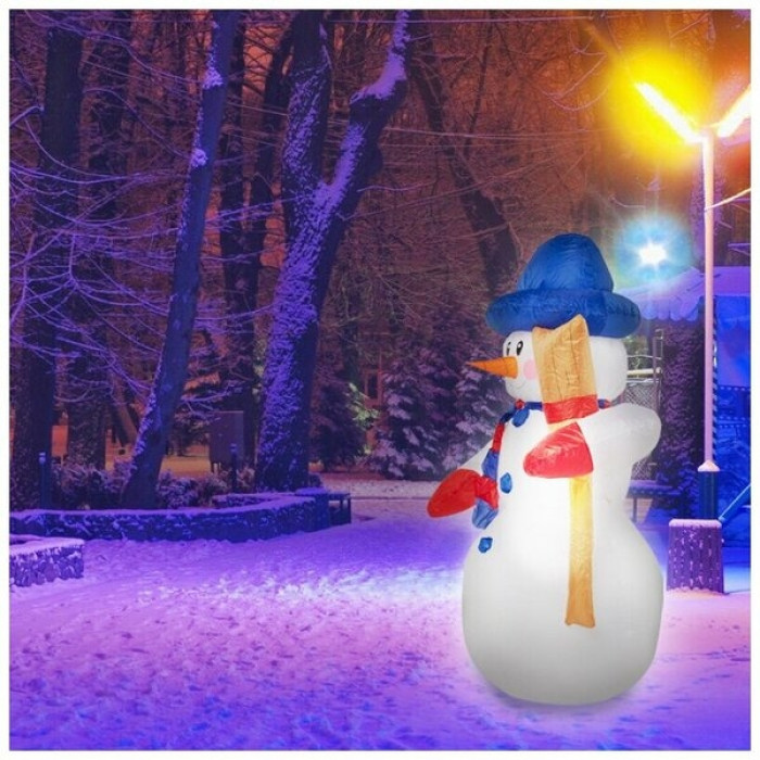 3D-фигура Снеговик с метлой 180 см [511-122], фото 10