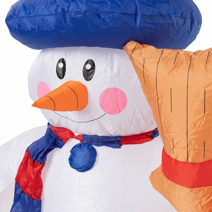 3D-фигура Снеговик с метлой 240 см [511-123], фото 4