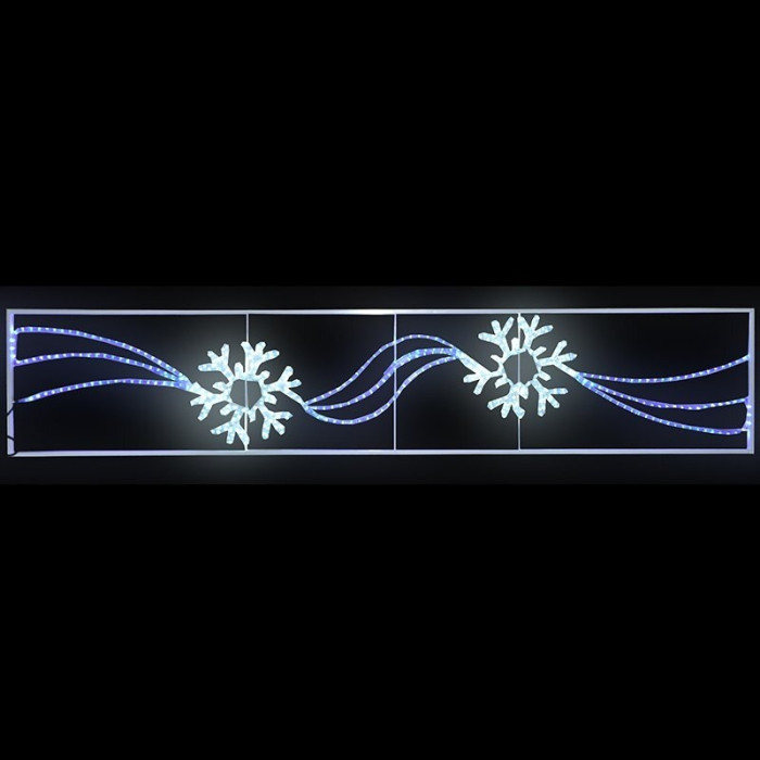 2D-фигура 2 снежинки (250x50 см) [501-360], фото 2