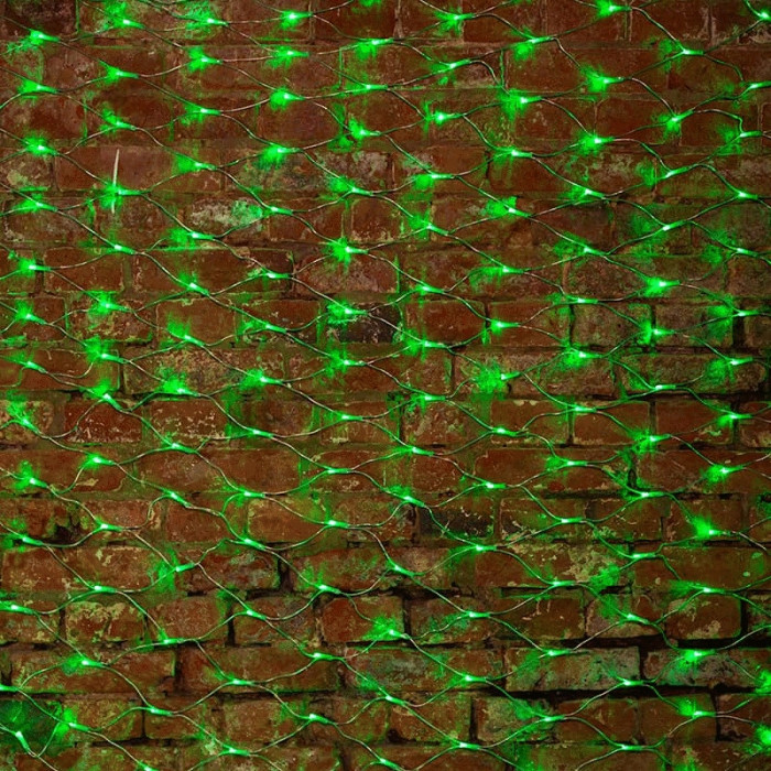 Гирлянда световая сетка 215-044 288 LED (зеленый), фото 2