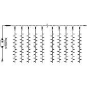 Световой дождь 235-106 160 LED (теплый белый), фото 12