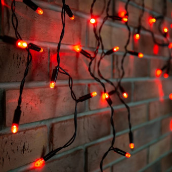 Бахрома 255-042 88 LED (красный), фото 1