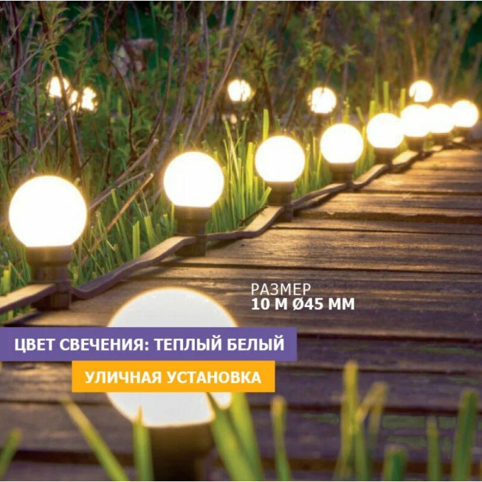 Белт-лайт LED Galaxy Bulb String [331-326], фото 16