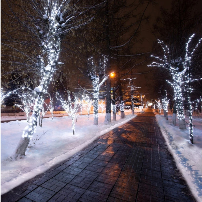 Новогодняя гирлянда LED Клип-лайт 15 см 325-165 (белый), фото 3