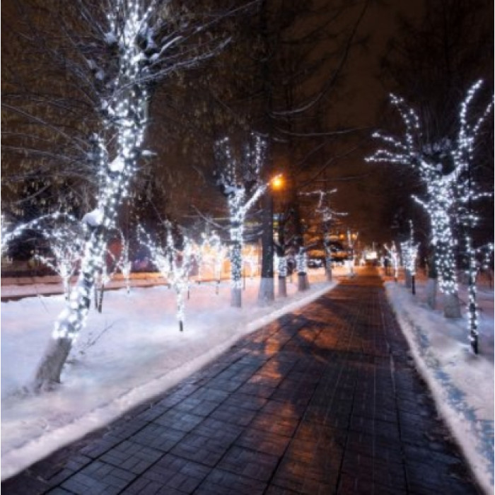 Новогодняя гирлянда LED Клип-лайт 15 см 325-165 (белый), фото 7