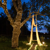 Новогодняя гирлянда LED Клип-лайт 15 см 325-166 (теплый белый), фото 11
