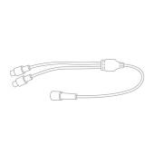 Разветвитель для гирлянд Y для уличных гирлянд Professional (1 вход. 2 выхода) 315-404 (белый), фото 3