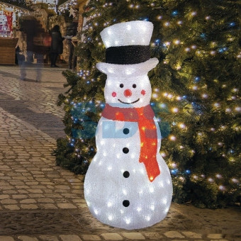 3D-фигура «Снеговик в шляпе» 513-282, фото 1