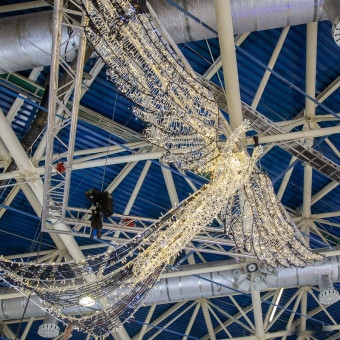 2D-фигура Ангел арт-объект 600х250 см S-0001 (теплый белый), фото 1