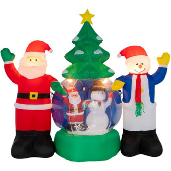 3D-фигура Дед Мороз и Снеговик 210 см [511-053], фото 1