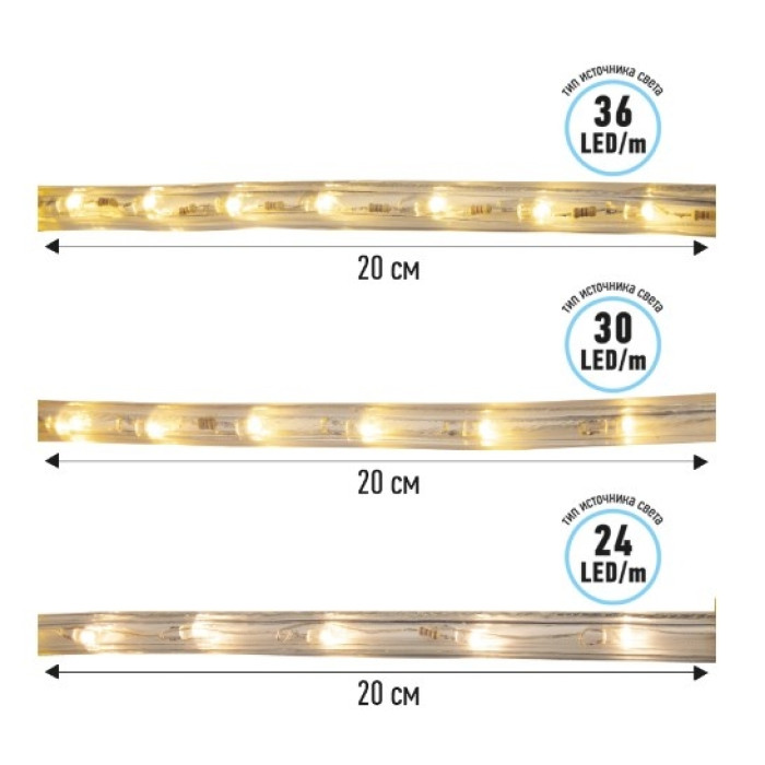 Новогодняя гирлянда Дюралайт LED 100 м 121-135 (белый), фото 8