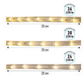Новогодняя гирлянда Дюралайт LED 100 м 121-136 (теплый белый), фото 8