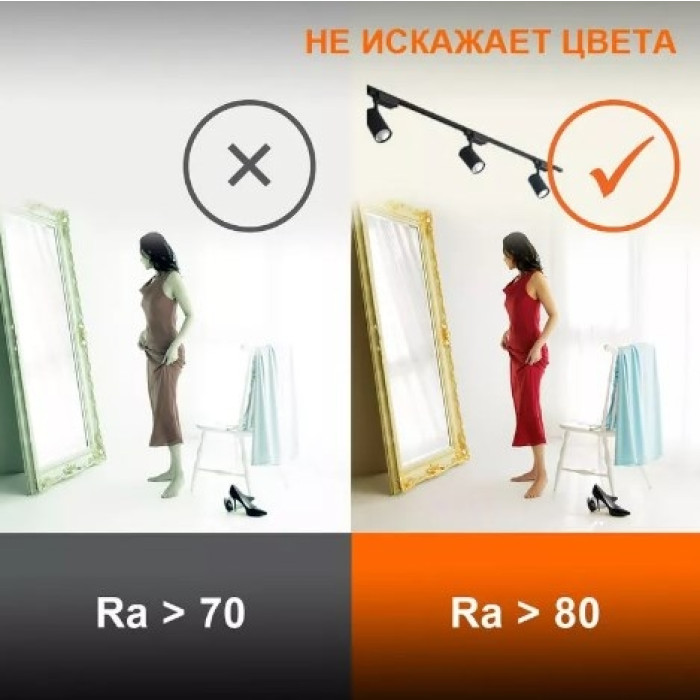 Трековый светильник ECO TRACKSP 1PH 8W 840 BKRD 40X1 RULEDV, фото 3