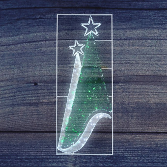 2D-фигура Елки 2 (18 м дюралайта, 250x100 см) [501-351], фото 1