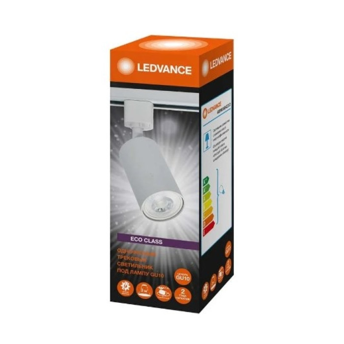 Трековый светильник ECO TRACKSP 1PH GU10 WTRD 80X1 RU LEDV, фото 2