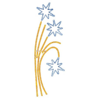 2D-фигура Звездный фейерверк (85x175 см) [501-336], фото 1