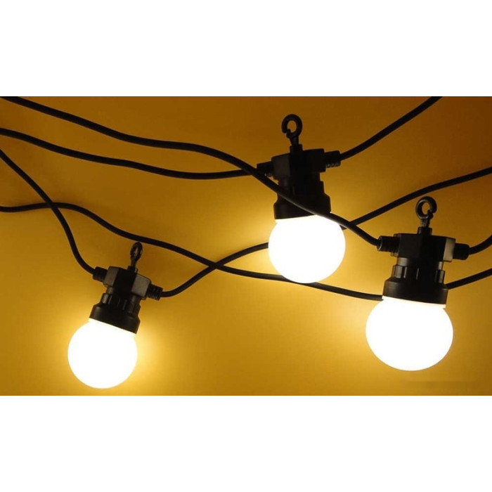 Гирлянда Лофт 20 матовых ламп x 5 LED 331-356 (теплый белый), фото 1