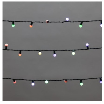 Новогодняя гирлянда Мультишарики 20 м 200 LED 303-609 (мультиколор), фото 1