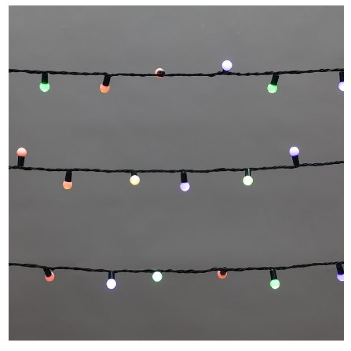 Новогодняя гирлянда Мультишарики 20 м 200 LED 303-609 (мультиколор), фото 1