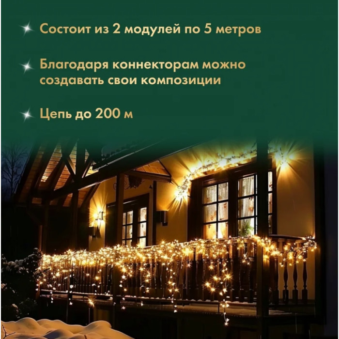 Новогодняя гирлянда Нить 305-266, 230В, фото 4