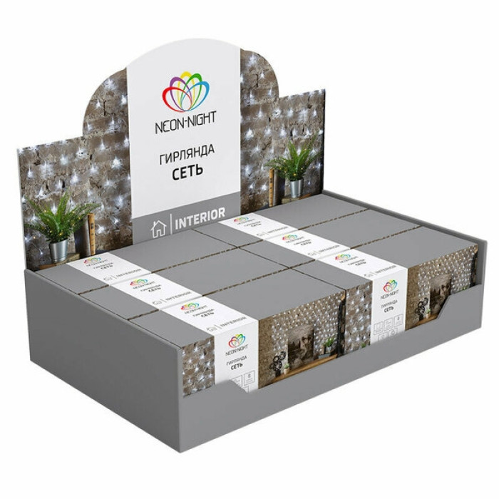 Гирлянда световая сетка Сеть светодиодная 2х1.5 м [215-022], фото 5