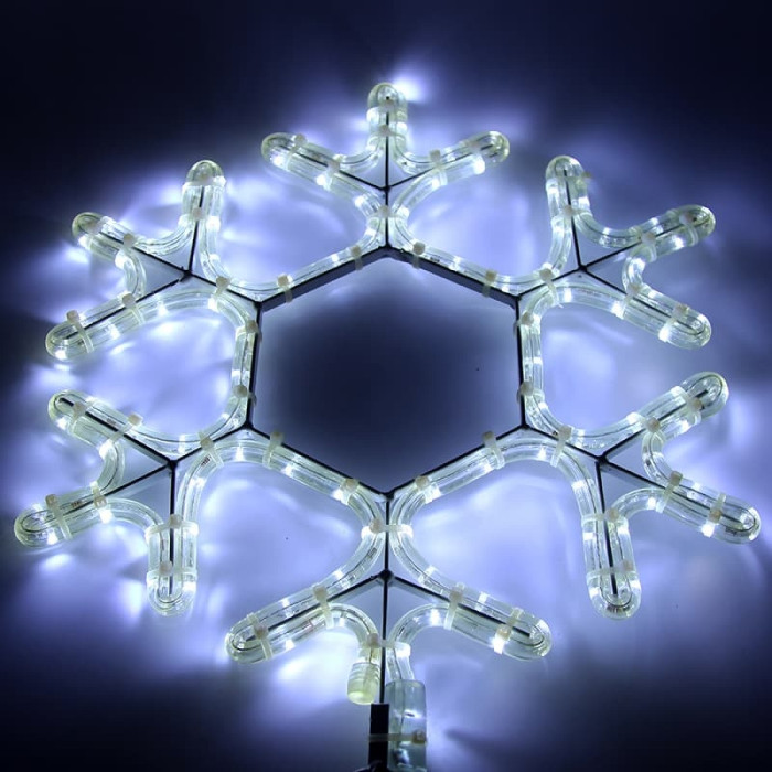 3D-фигура Снежинка LED (45x38 см, белый) [501-212-1], фото 8