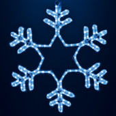3D-фигура Снежинка LED (55x55 см, синий) [501-335], фото 1