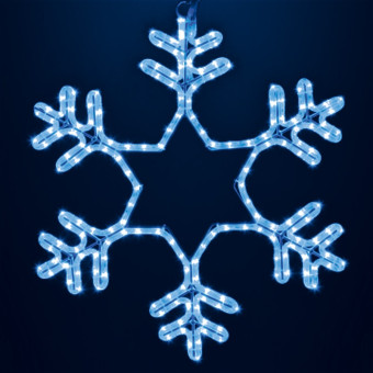 3D-фигура Снежинка LED (55x55 см, синий) [501-335], фото 1