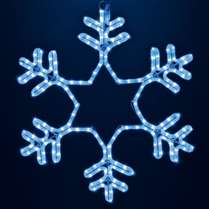 3D-фигура Снежинка LED (55x55 см, синий) [501-335], фото 1
