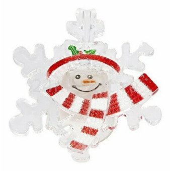 2D-фигура Снежинка со снеговиком на присоске [501-021], фото 1