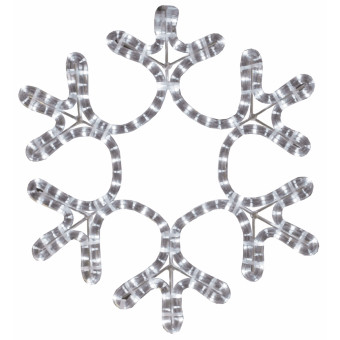 2D-фигура Фигура Снежинка 30х28 см 501-210 (теплый белый), фото 1