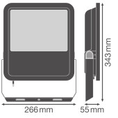 Прожектор FL 150 P 100W 15KLM 865 PS SY100 BKLEDV, фото 4