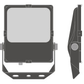 Прожектор FLOODLIGHT PERFORMANCE ASYM 45x140 50 W 4000 K BK, фото 6